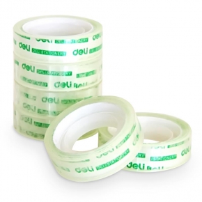 Tape stationery Deli, 12 mm. x 14 meters, transparent, 1 roll
