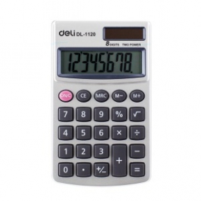 Calculator with 8 rows, Deli 1120