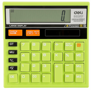Calculator 12 rows, Deli Rio 39231F, green