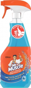 Glass cleaning spray Mr. Muscle blue, 530ml.