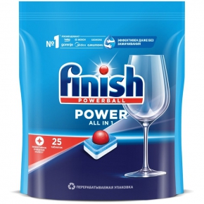 Tablets for Dishwasher Finish All in 1 Powerball, 25pcs.