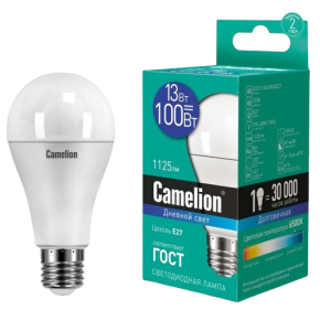 LED lamp Camelion 13W, A60/865/E27, Daylight