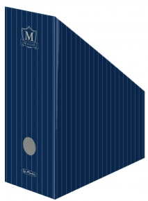 Cardboard vertical wide folder Herlitz Montana blue