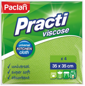 Kitchen cleaning cloth Practi viscose, 35X35 cm. 4 pieces