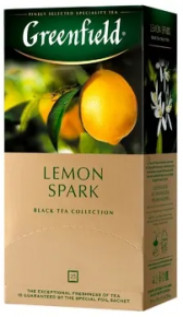 Disposable tea Greenfield Lemon Spark, lemon, 25 pieces