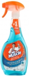 შუშის საწმენდი სპრეი Mr. Muscle ლურჯი, 500 მლ.