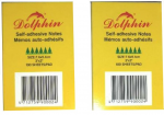 წებვადი მემო ფურცლები Dolphin 76X51მმ., 100 ფურცელი
