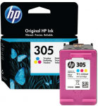 ორიგინალი ფერადი ჭავლური კარტრიჯი HP 305 (3YM60AE) Tri-Color