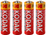 ბატარეა KODAK AA/R6P 1.5V, 4 ცალი