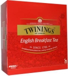 შავი ჩაი Twinings of London English Breakfast tea, 100 ცალი