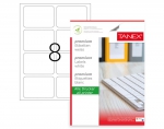 ლეიბლი 8 ნაჭრიანი TANEX TW-2208 105X70მმ, 100ფ. 800ც.