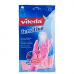 რეზინის ხელთათმანი Vileda Sensitive ზომა M