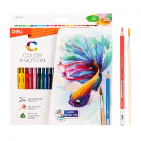 Water color pencil Deli C007 20, 24 colors