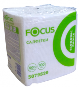 ხელსახოცი Focus Optimum 24X24 სმ. 1 ფენა, 100 ცალი