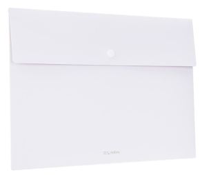 პლასტიკის საქაღალდე ღილაკით A4 Deli 72416, თეთრი