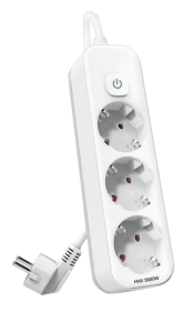 Power Strip Deli T433, 3 sockets, 5m.