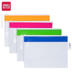 Zip Bag A5 Deli 5832, Transparent, Horizontal