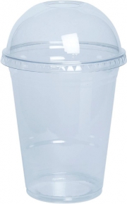 Cocktail cup with lid, 350 ml. 50 pieces