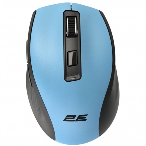 უსადენო მაუსი 2E-MF250WBL Silent Click, ლურჯი