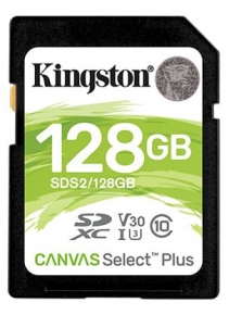 SD მეხსიერების ბარათი Kingston SDS2 C10 UHS-I R100MB/s, 128GB