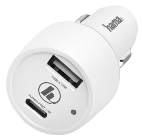 Car charger Hama 183322 Turbo Fast, White