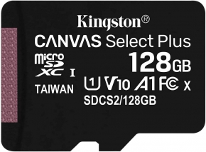 SD მეხსიერების ბარათი Kingston Canvas Select Plus SDCS2, 128GB