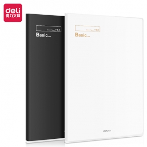 Notebook B5 Deli Basic T1680, 80 sheets, single-lined, colored