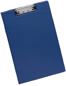 Clipboard with cover A4 Deli 38154A, vertical, blue