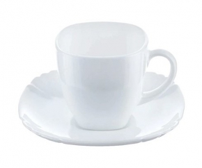 ყავის/ჩაის ჭიქა ლამბაქით Luminarc Lotusia, 220მლ. 6 ცალი