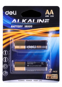 ბატარეა Deli Alkaline LR6 1.5V AA, 2 ცალი