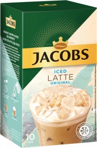 ხსნადი ყავა Jacobs Iced Latte Original, 10 ცალი