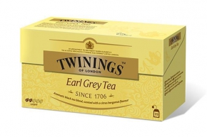 შავი ჩაი Twinings of London Earl Grey tea, 25 ცალი