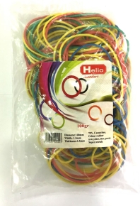 ფულის შესაკრავი რეზინი, ფერადი, Helio 100 გრ.