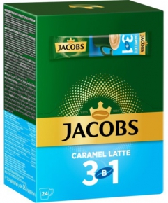 ხსნადი ყავა Jacobs Caramel Latte, 24 ცალი, 12.3 გრ. შეფუთვა