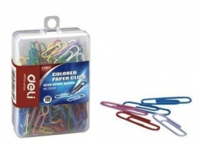 Paper clips Deli 0024, colored