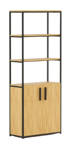Shelving standard with a cabinet