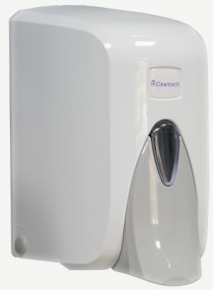 Liquid soap and disinfectant solution dispenser Vialli S5, 500 ml. white