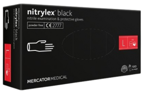Mercator Medical nitrile talcless medical gloves, 100 pieces, size L
