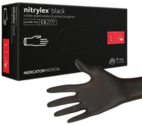 Mercator Medical nitrile talcless medical gloves, 100 pieces, size L