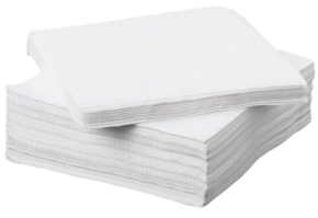 Napkin S2750, 30X30 cm. 2 layers, 100 pieces, white