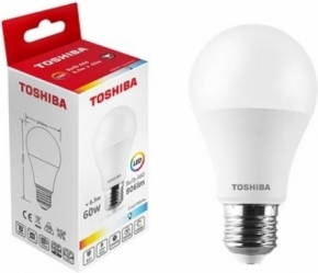 LED ნათურა Toshiba 8.5W A60/E27/6500K
