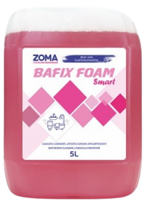 კირქვის ნადების მოსაშორებელი საშუალება აბაზანებისთვის Zoma Bafix Foam Smart, 5ლ.