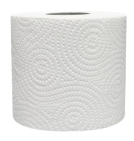 Toilet paper Zoma T1601, perforated, 60m. 2 layers, 1 roll