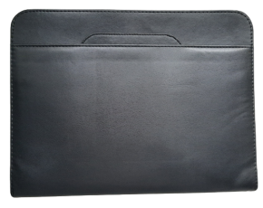 Leather document case with zipper, 330X250mm. black