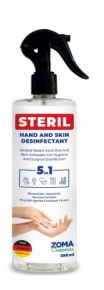 ხელისა და კანის სადეზინფექციო სპრეი Zoma Steril, 390მლ.