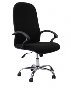 Office Chair with Fabric Surface, Black