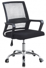 Office chair with mesh back BZ03, Black