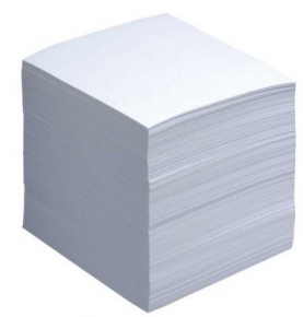 White note paper Ballet Universal, 90X85 mm. 80 gr. 500 sheets