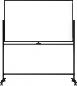 Whiteboard with Stand and Accessories Deli 150X90cm. Double-sided