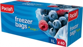 Freezer and storage bag Paclan 1l. 40 pieces